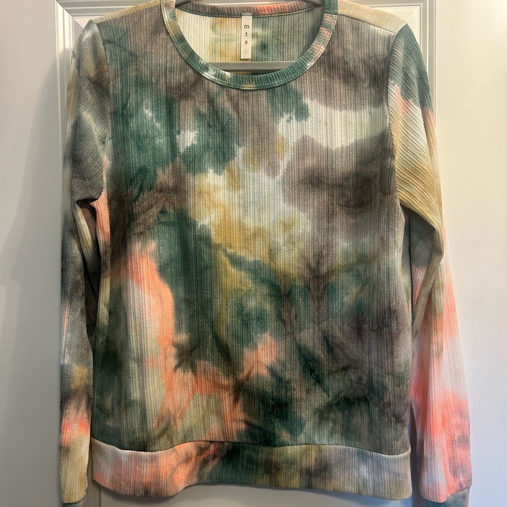 MTS Tie-Dye Sweatshirt - Green, Pink, Yellow